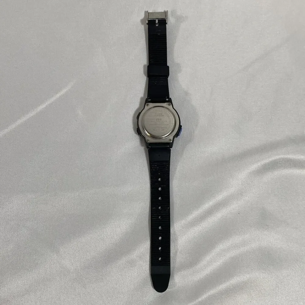 Vintage Women's Timex Ironman Triathlon Watch 8 Lap Blue Indiglo Purple Accents